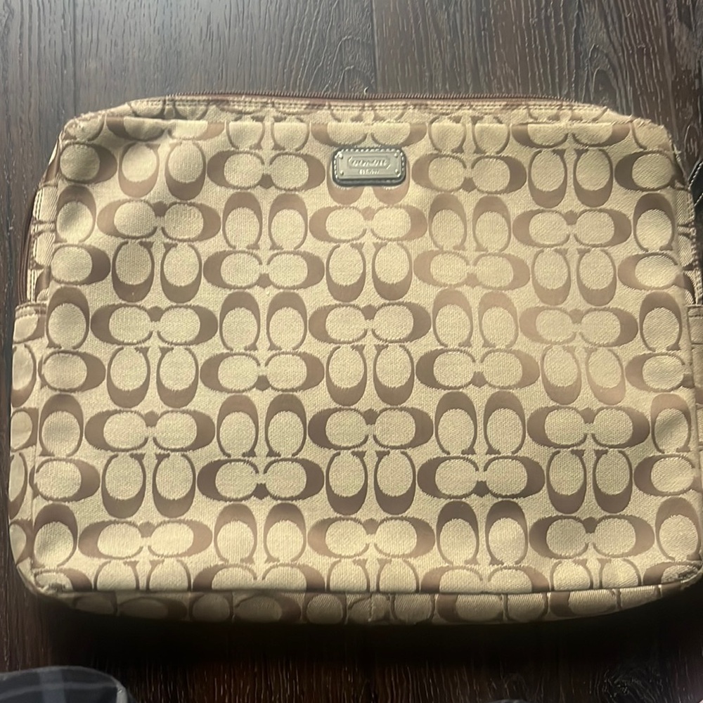Coach laptop case